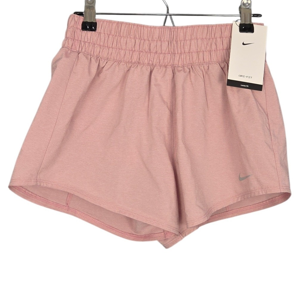 Nike One Shorts Womens XS Pink 3" Dri-FIT Mid-Rise Brief Lined Training Gym NWT